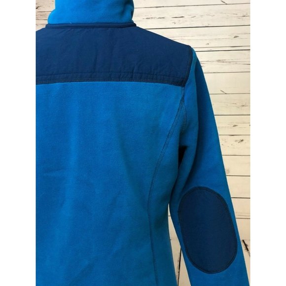 Green Tea Small Fleece Jacket Full Zip Coat Blue Anthropologie Womens Aqua - Picture 7 of 11